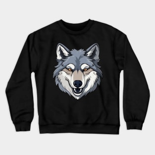 Grey Wolf Mascot Crewneck Sweatshirt